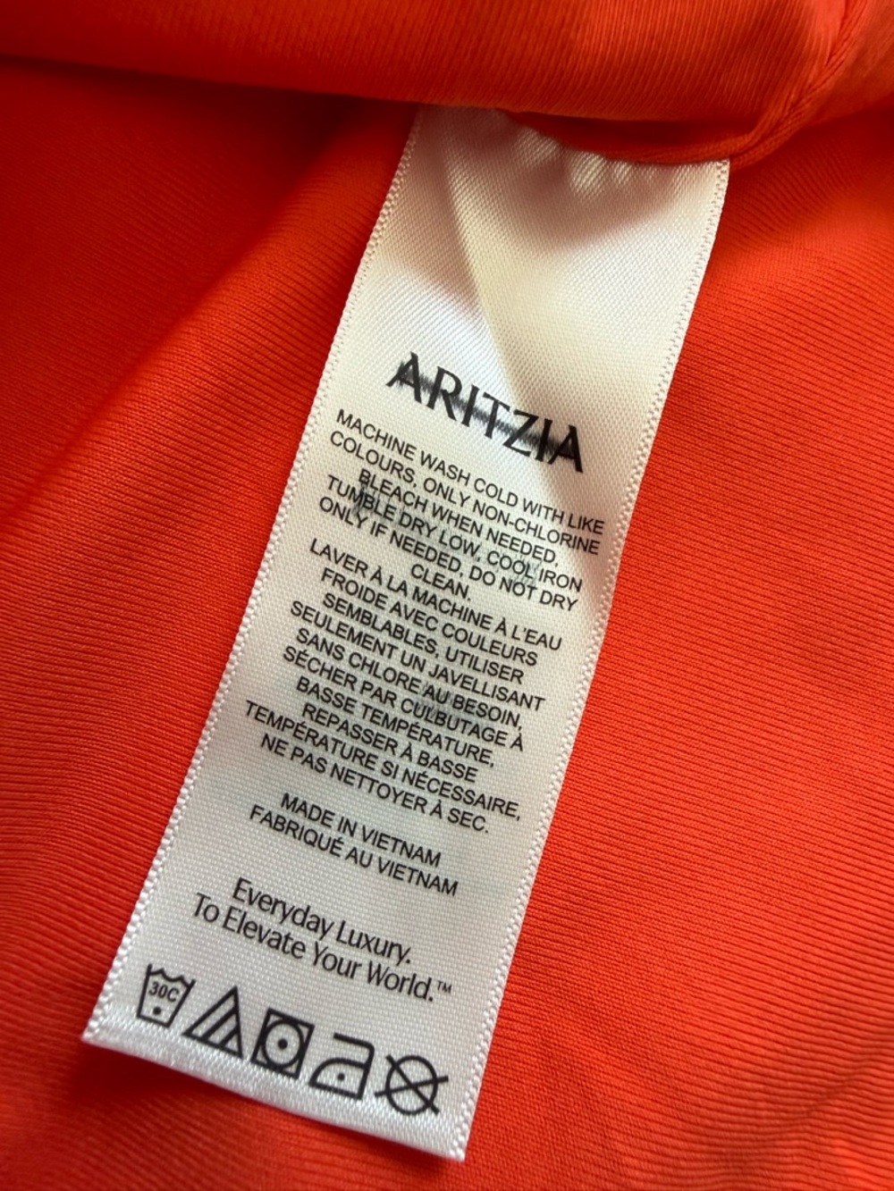 Aritzia Original Contour Ravish Top in Cherry Off Shoulder Tank New - Picture 8 of 10